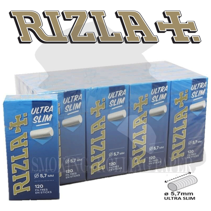 Filtri Rizla Ultra Slim 5,7mm Spugna - Box 20 Astucci Da 120 Filtre