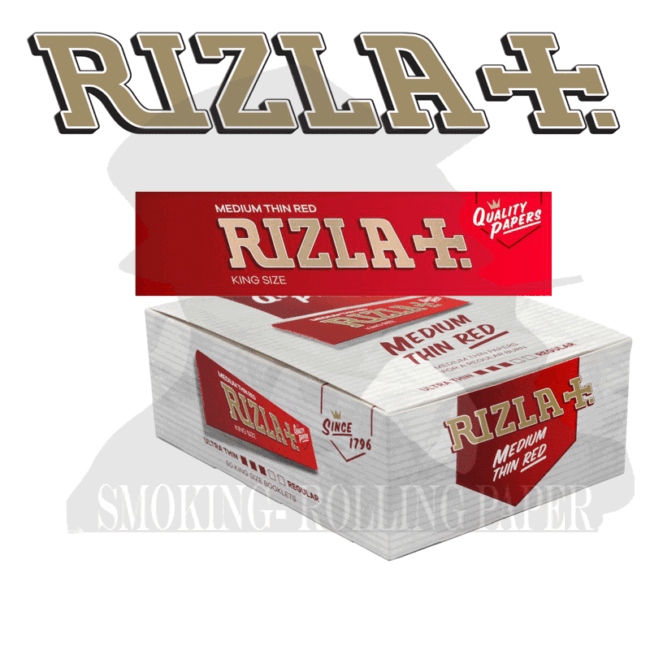 Cartine Rizla Rosse King Size Slim Lunghe Red