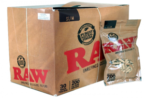 Filtri RAW Slim Cellulosa Non Sbiancata 200 pezzi