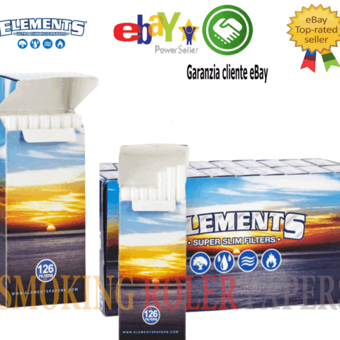 Filtre Elements Super Slim 5 mm en Sticks Confezione
