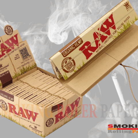 Cartine Raw Organic King Size Connoisseur Lunghe Di Carta Filtri