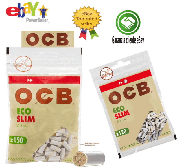Filtri Ocb Eco Biodegradabili Slim 6mm