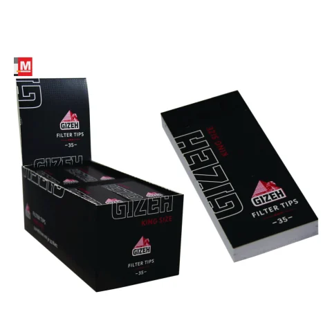 Gizeh Filtri di Carta Neri Regular – Blocchetti Black per Rolling