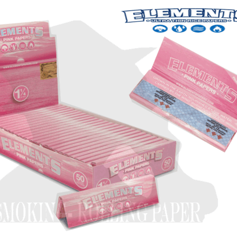 Cartine ELEMENTS ® Medium 1¼ Corte Pink Da 25 LIBRETTI