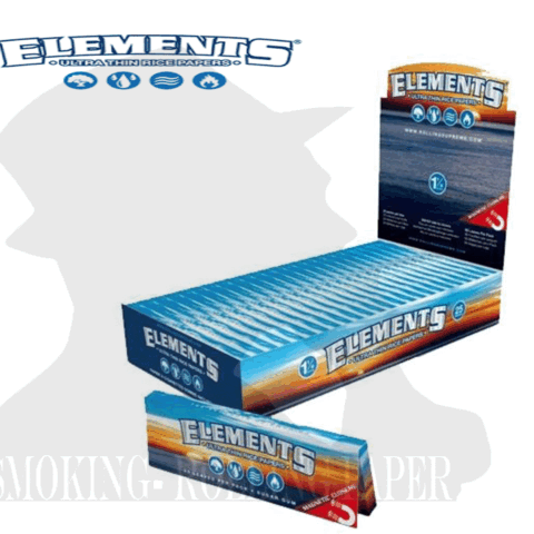 Cartine ELEMENTS ® Medium 1 &1/4 Blue Ultra Thin Da 25 LIBRETTI