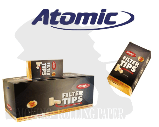 Filtri Atomic Regular 8mm 20 Astucch Da 100 Filtrini