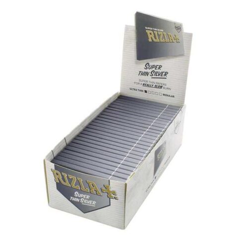 Cartine Rizla Silver Corte Argento Grigie Regular Sigarette 50 Libretti