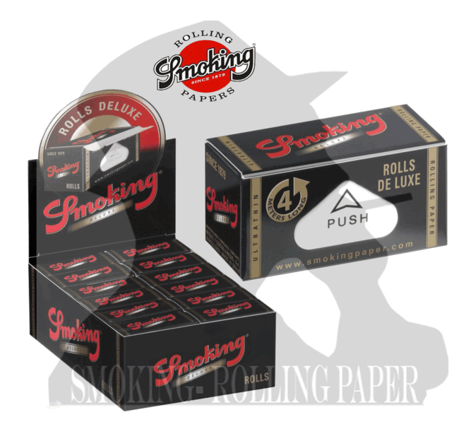 Cartine Smoking Deluxe Rolls King Size Slim lunghe De luxe 24 Rotoli