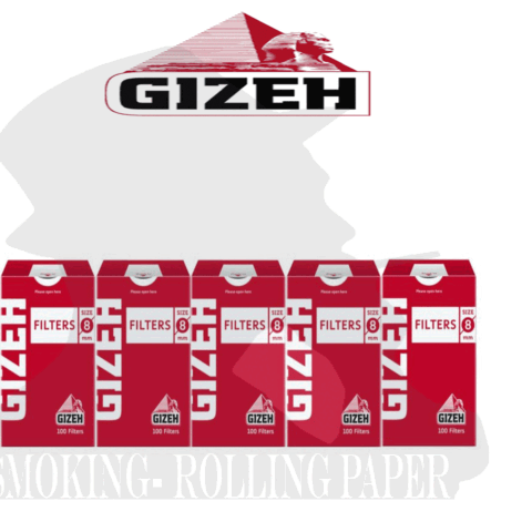 Filtri Gizeh Red Regular 8mm Con Pratico Dosatore Confezione Da 10 Astucci 100 Filtri