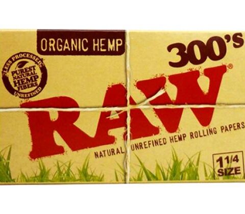 Cartine RAW 300's Papers - Organic Hemp - 1¼