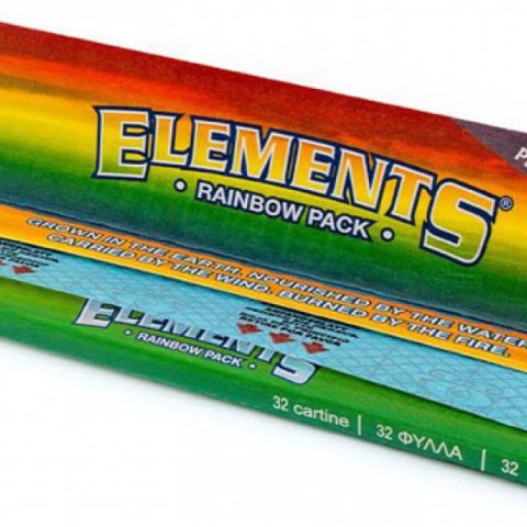Cartine Elements Rainbow Lunghe King Size Slim 50 Libretti