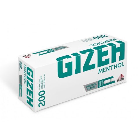 Tubetti Gizeh Mentolo con Menthol Tubi King Size Filter Τubes 200er