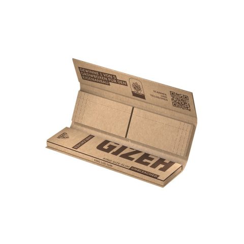 Cartine Gizeh King Size Unbleached Lunghe Filtri in Carta Da 26 Libretti