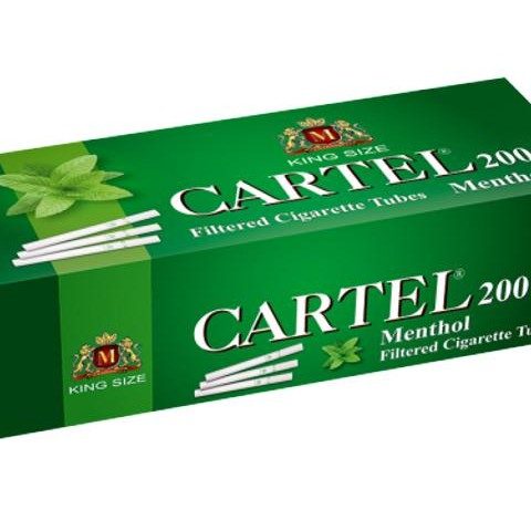 Cartel Tubetti Menthol 15mm Filter Mentolo Filtro Tubes 5 x Box Da 200 Sigarette Vuote
