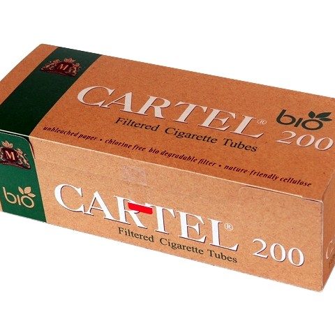 Cartel Tubetti Bio di 200 Non Sbiancati Filter Filtro Tubes