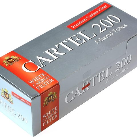 Cartel Tubetti Carbon Filtered White Tubes 5 x Box Da 200 Sigarette Vuote
