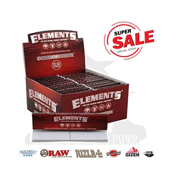 cartine-elements-connoisseur-red-king-size-slim-con-filtri-24-libretti-foto-principale-18155-1200x1200-1.jpg Cartine Elements Connoisseur Red con filtri King Size Slim – 24 Libretti