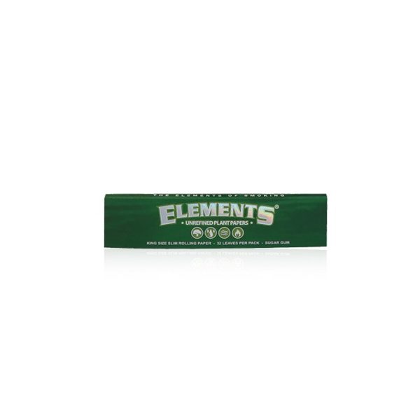 cartine-elements-green-king-size-slim-vegetale-50-libretti-foto-prodotto-11527-1200x1200-1.jpg Cartine Elements Connoisseur ECO Green con filtri King Size Slim – 24 Libretti