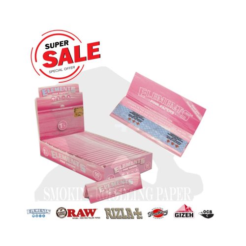 cartine-elements-medium-1-1-4-rosa-corte-pink-25-libretti-foto-principale-18138-1200x1200-1.jpg Cartine Elements Medium 1¼ Rosa Corte / Regular – 25 Libretti