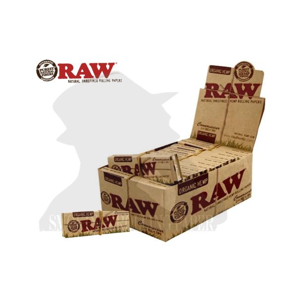 cartine-raw-organic-medium-1-1-4-connoisseur-con-filtri-in-carta-24-libretti-foto-principale-11634-1200x1200-1.jpg Cartine RAW Organic Medium 1¼ Connoisseur con filtri Corte / Regular – 24 Libretti