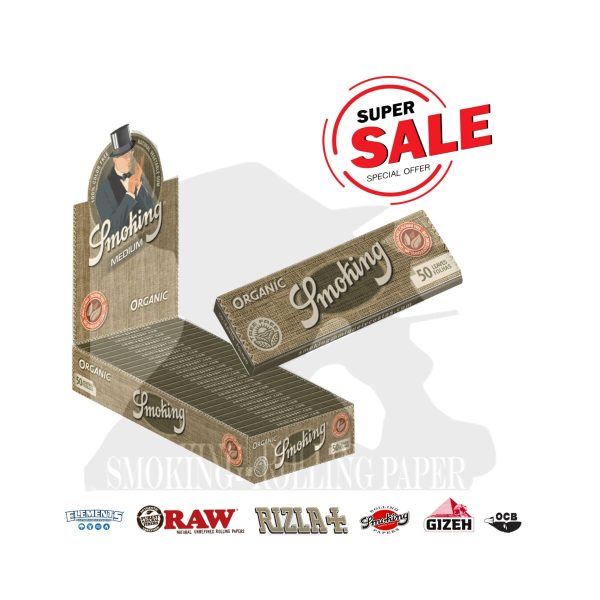 cartine-smoking-organic-medium-corte-1-1-4-eco-biologica-scatola-da-25-libretti-foto-principale-17971-1200x1200-1.jpg Cartine Smoking Organic ECO Corte / Regular – 25 Libretti