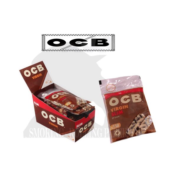 Filtri OCB non sbiancati Virgin Slim 6 mm – 10 Bustine da 150 Filtrini