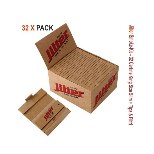 jilter-smoke-kit-32-cartine-king-size-slim-tips-filtri-32-libretti-foto-principale-26046-1200x1200-1.jpg Jilter Smoke Kit King Size Slim con Tips e Filtri – 32 Libretti
